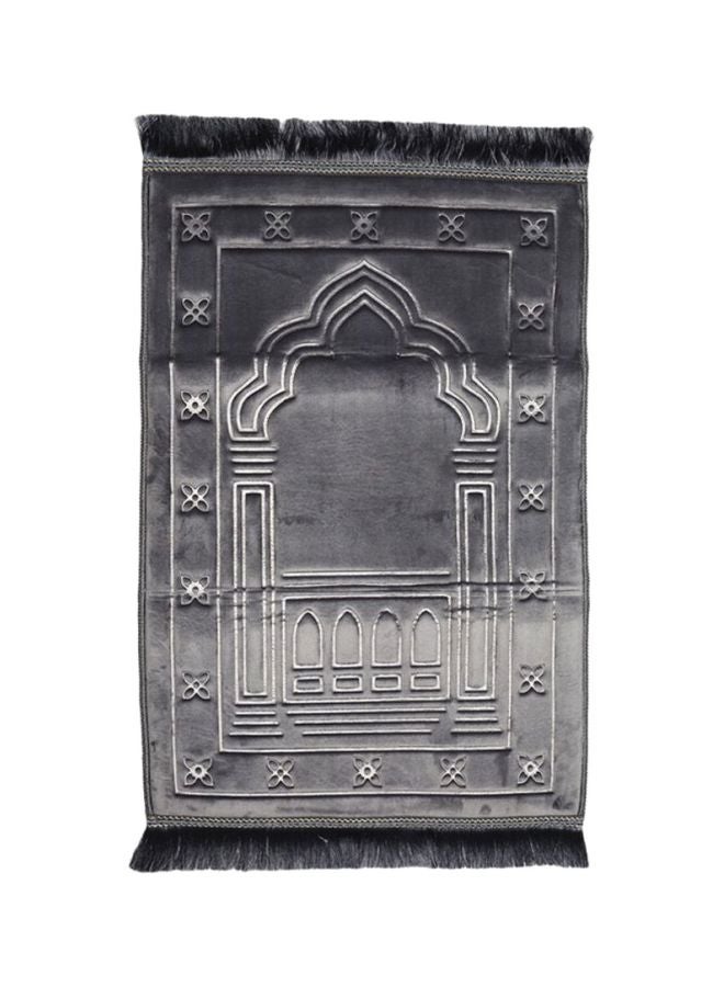 سجادة صلاة مستطيلة الشكل رمادي