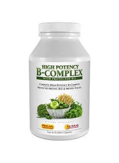 Andrew Lessman High Potency B-Complex 60 Capsules - with High Levels of Folate Complex & Biotin, Promotes Cellular Growth, Energy, Immune Function, Detoxification, Fat Metabolism & More  - Image 1