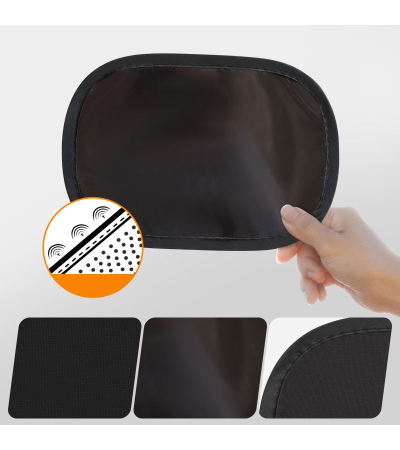 4pcs Mini Car Sunshade Film Summer Sun Glare Protection Side Window Anti Glare No Trace - Image 3