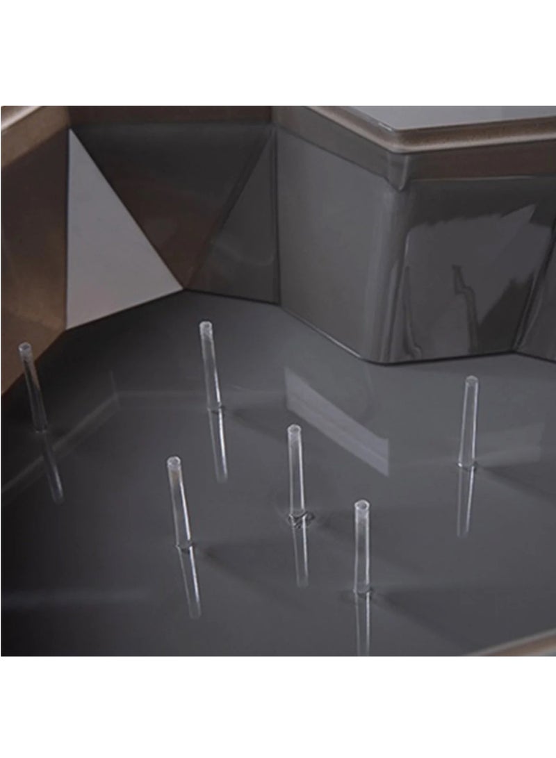 بوكس الماس على شكل قلب بوكس ​​الزهور بوكس ​​الزهور المحفوظة بوكس ​​هدايا زهور الورد - Image 4