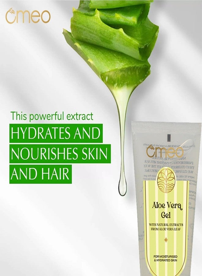 Omeo Aloe Vera Gel 100g for Face, Skin & Hair Care Made with Pure Aloevera Extract | Hydrating, Moisturizing Gel for Glowing, Soothing Skin & Smooth Hair | Non Sticky, Non Greasy, No Paraben, SLS Free - Image 2