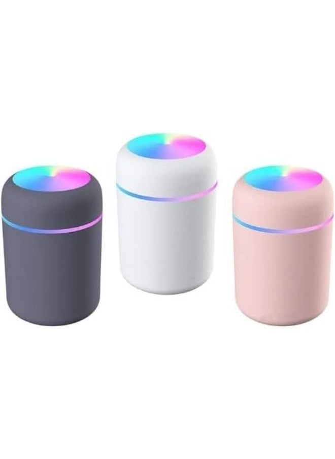 ماركة غير محددة مرطب هواء صغير، سعة ٢٣٠ مل، يعمل بمنفذ USB، بالموجات فوق الصوتية، معطر جو للسيارة، مع موزع كهربائي للزيوت العطرية، وكأس معطر، و٧ مصابيح LED ملونة. ألوان متنوعة.  - Image 1
