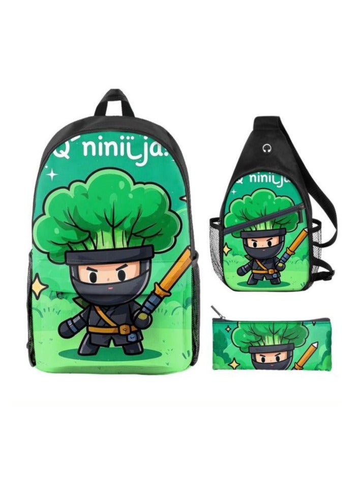 Universal cartoon new three-piece schoolbag - 641  - Image 2