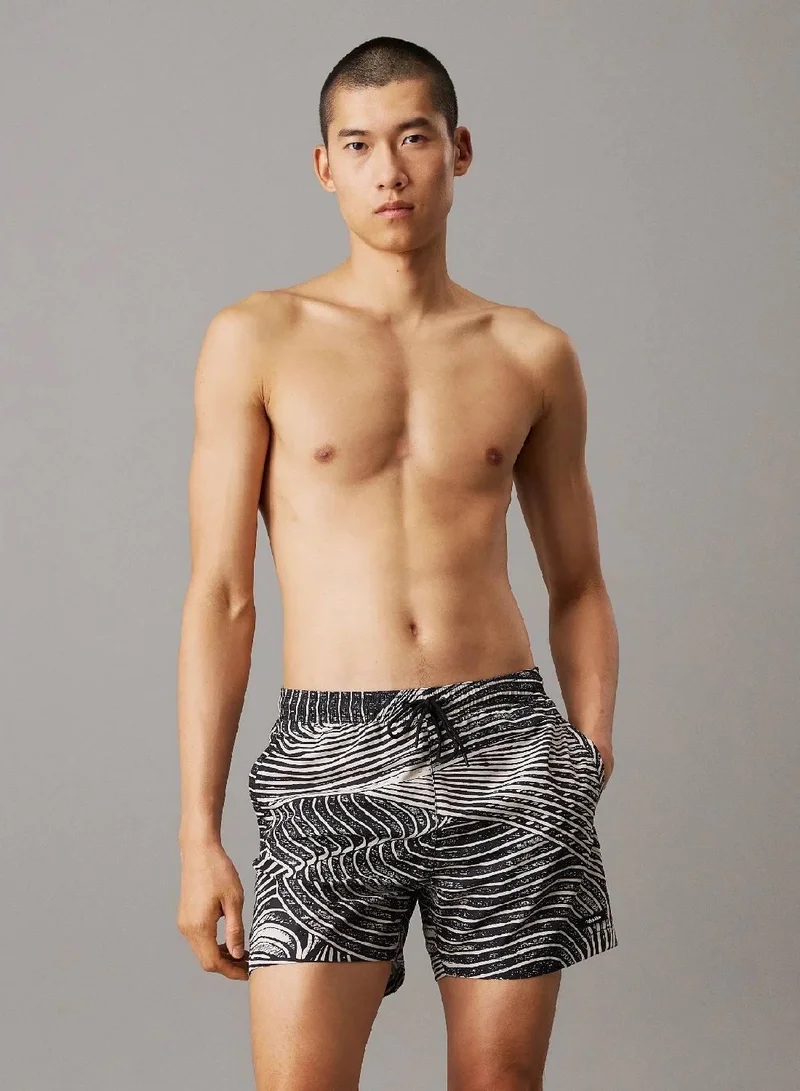 CALVIN KLEIN Medium Drawstring Swim Shorts - CK Essentials