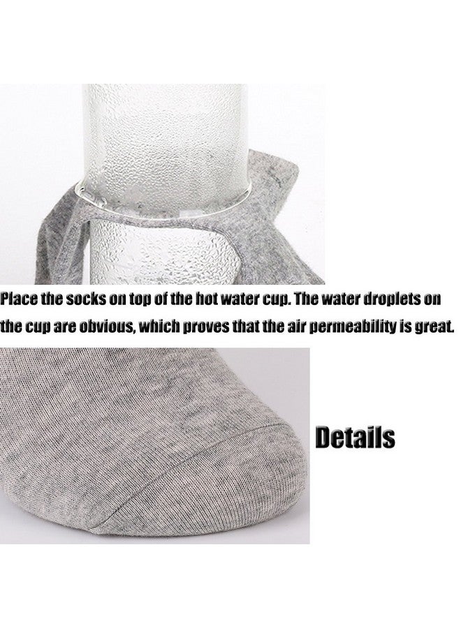 Light up in the Dark 10 Pairs Ankle Socks No Show Sock Low-Cut Athletic Men Women Cotton Socks - Image 4