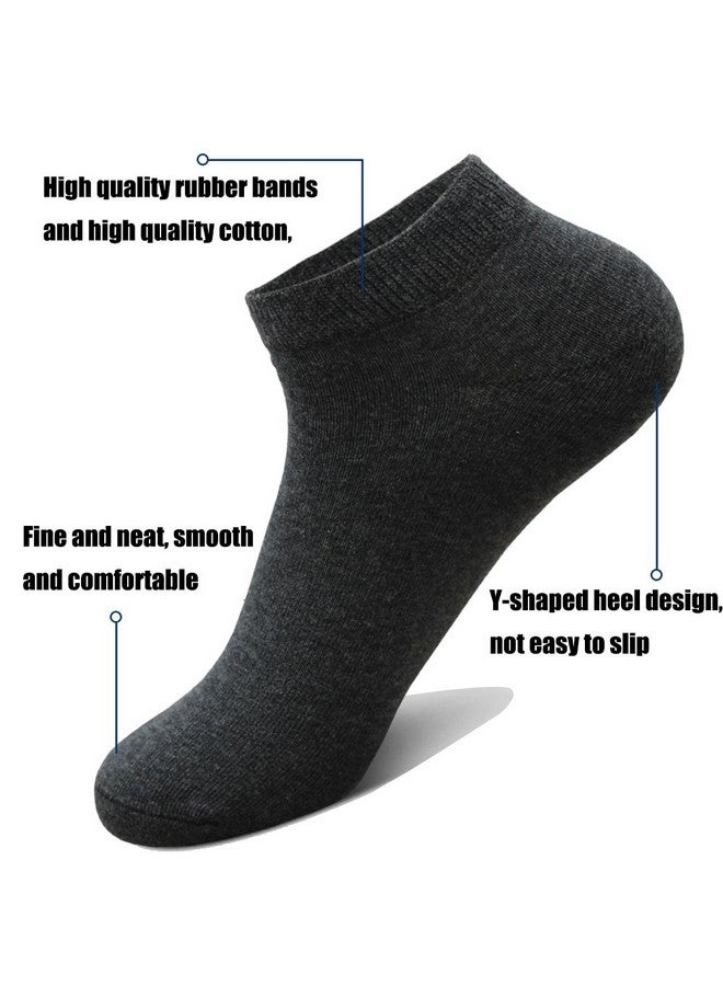 Light up in the Dark 10 Pairs Ankle Socks No Show Sock Low-Cut Athletic Men Women Cotton Socks - Image 2