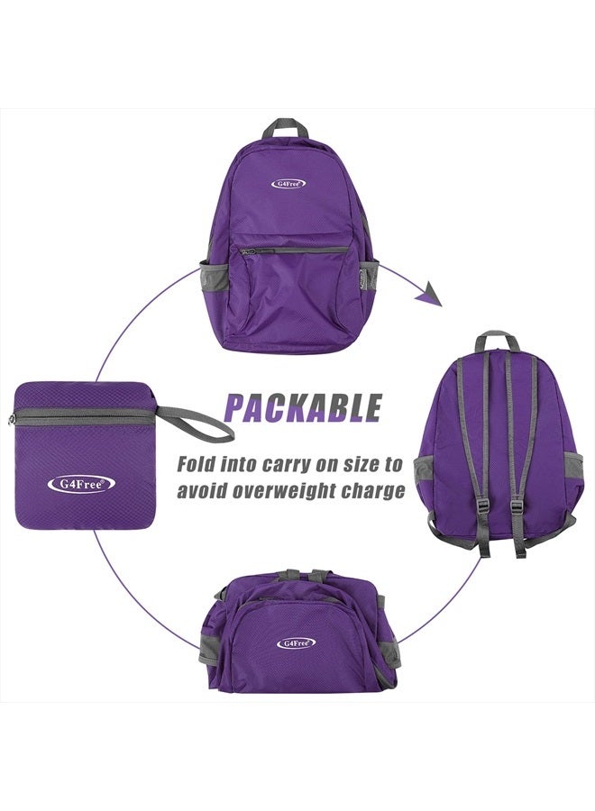 G4Free حقيبة ظهر قابلة للطي خفيفة الوزن سعة 20 لتر للسفر والمشي لمسافات طويلة للرجال والنساء - Image 4
