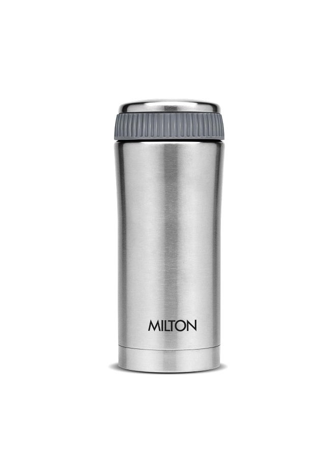 Milton Optima 350 Thermosteel Hot and Cold Flask, 350 ml, Silver - Image 1
