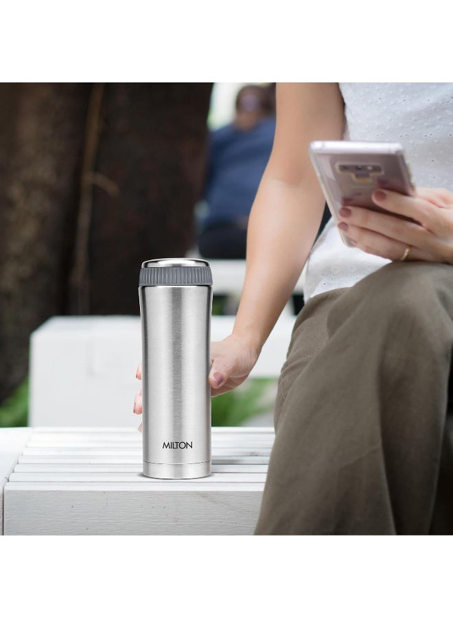 Milton Optima 350 Thermosteel Hot and Cold Flask, 350 ml, Silver - Image 5