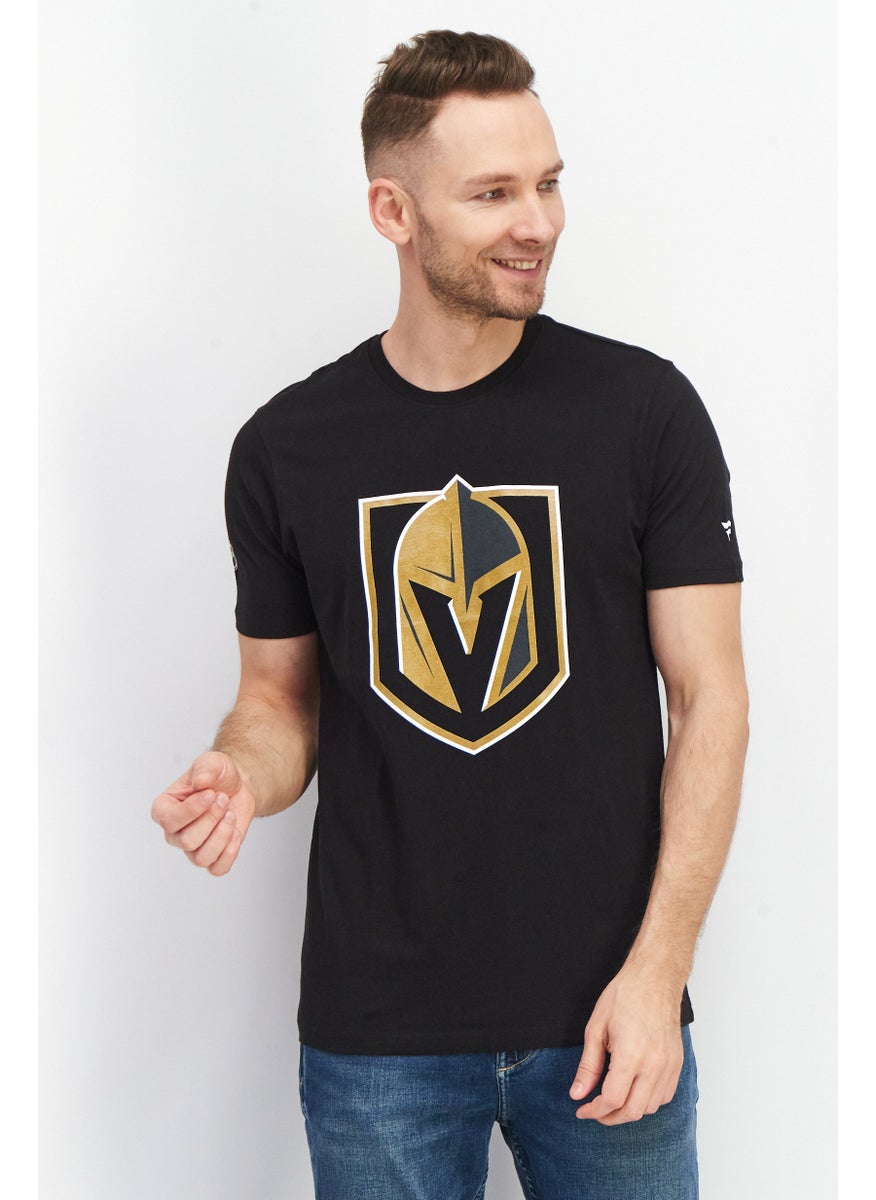 Fanatics - Men Crew Neck Short Sleeves Graphic Print T-Shirt, Black - Image 1