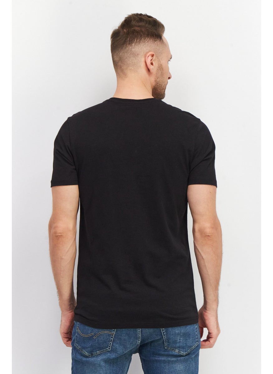 Fanatics - Men Crew Neck Short Sleeves Graphic Print T-Shirt, Black - Image 1
