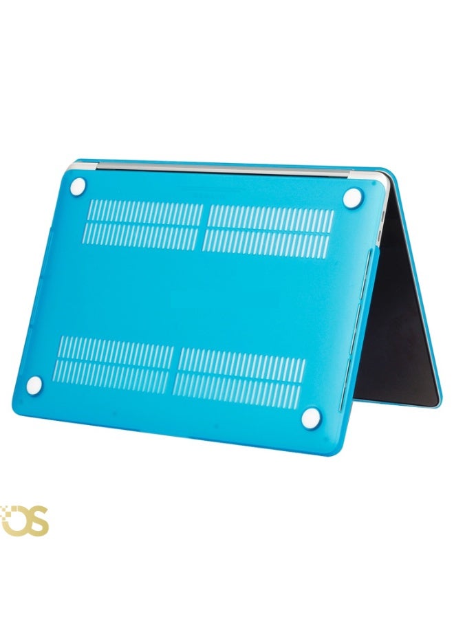 OS Hard Shell Protective Case for MacBook Air 13.3-inch — Transparent Blue (Crystal Blue) — Compatible with A1932, A2179 & A2337 Models - Image 4