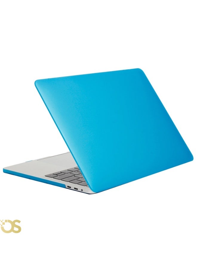 OS Hard Shell Protective Case for MacBook Air 13.3-inch — Transparent Blue (Crystal Blue) — Compatible with A1932, A2179 & A2337 Models - Image 1