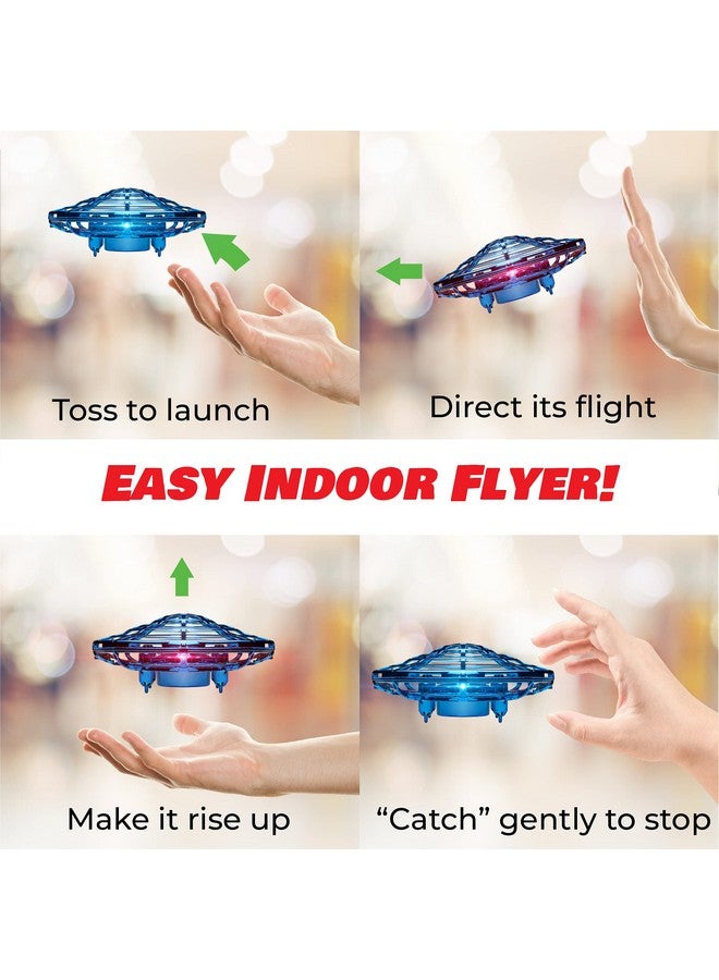 فوريس1 طائرة بدون طيار Force1 Scoot XL تعمل يدويًا للأطفال أو البالغين - طائرة بدون طيار صغيرة تعمل بمستشعر الحركة، لعبة طائرة بدون طيار صغيرة سهلة الاستخدام في الأماكن المغلقة للأولاد والبنات (أسود) - Image 5