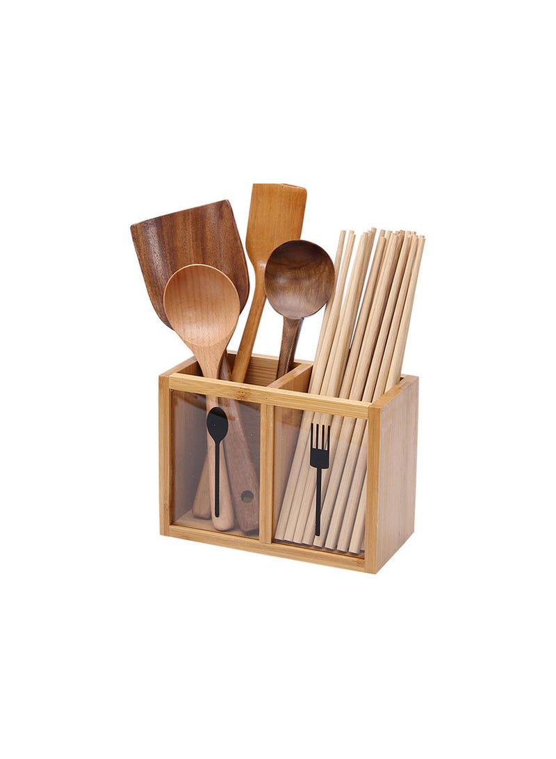 GGOOT 20 Pairs 32cm Extra Long Natural Wooden Noodles Kitchen Cooking Frying Chopsticks Hot Pot Chopsticks Chinese Style Chopsticks - Image 3
