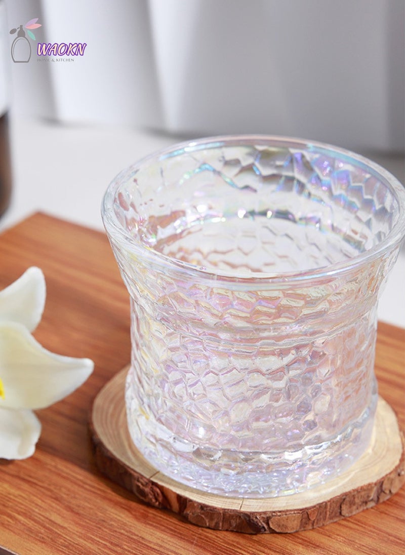 WAOKN 6 Waist Glass Set, High Appearance Level Coffee Cup, Home Guest Water Cup, Can Be Used To Drink Water, Tea, Coffee, Milk, Short, 200Ml  - Image 3