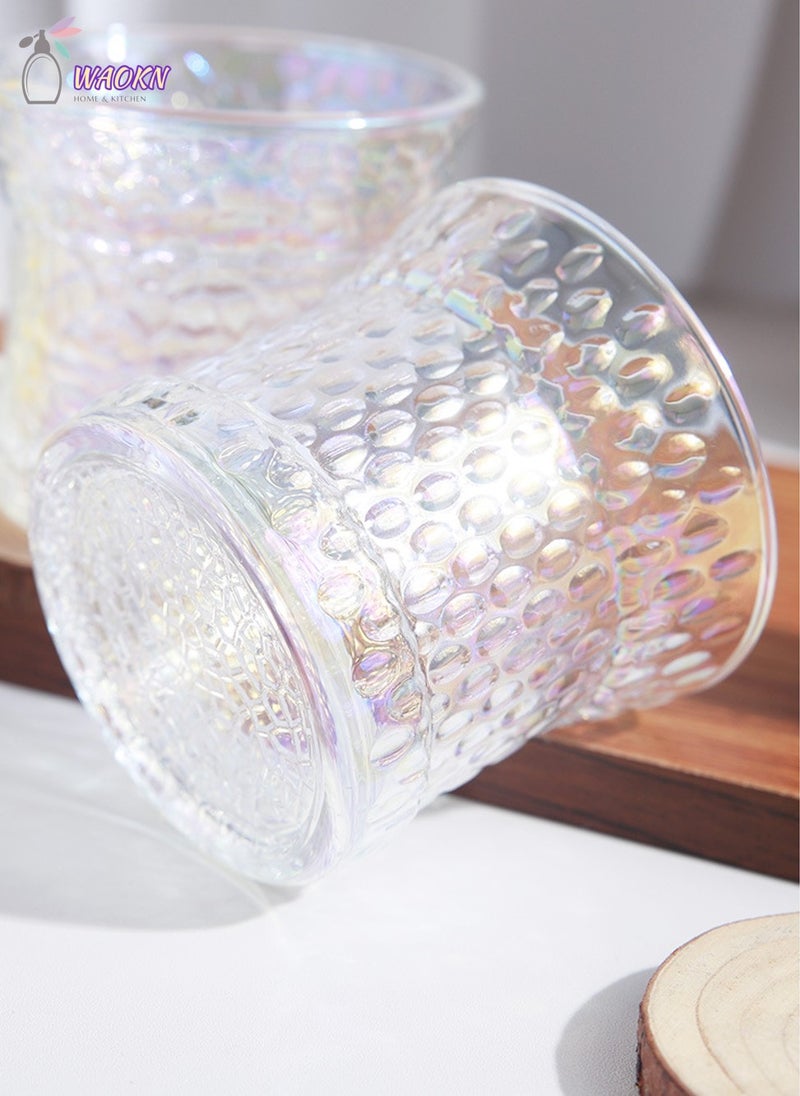 WAOKN 6 Waist Glass Set, High Appearance Level Coffee Cup, Home Guest Water Cup, Can Be Used To Drink Water, Tea, Coffee, Milk, Short, 200Ml  - Image 4