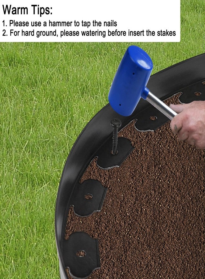 JERIA No Dig Landscape Edging Kit,Garden Edging Border (Black, 33ft) - Image 4