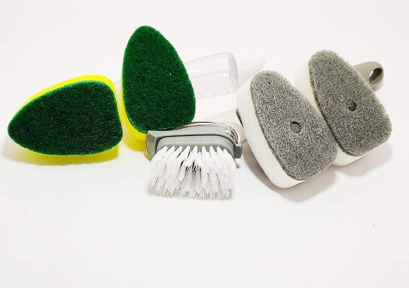 BEE HOME Brush Set Combo for Plastic Cleaning Kitchen or Dish Washing with Scrub Sponge. - Image 2