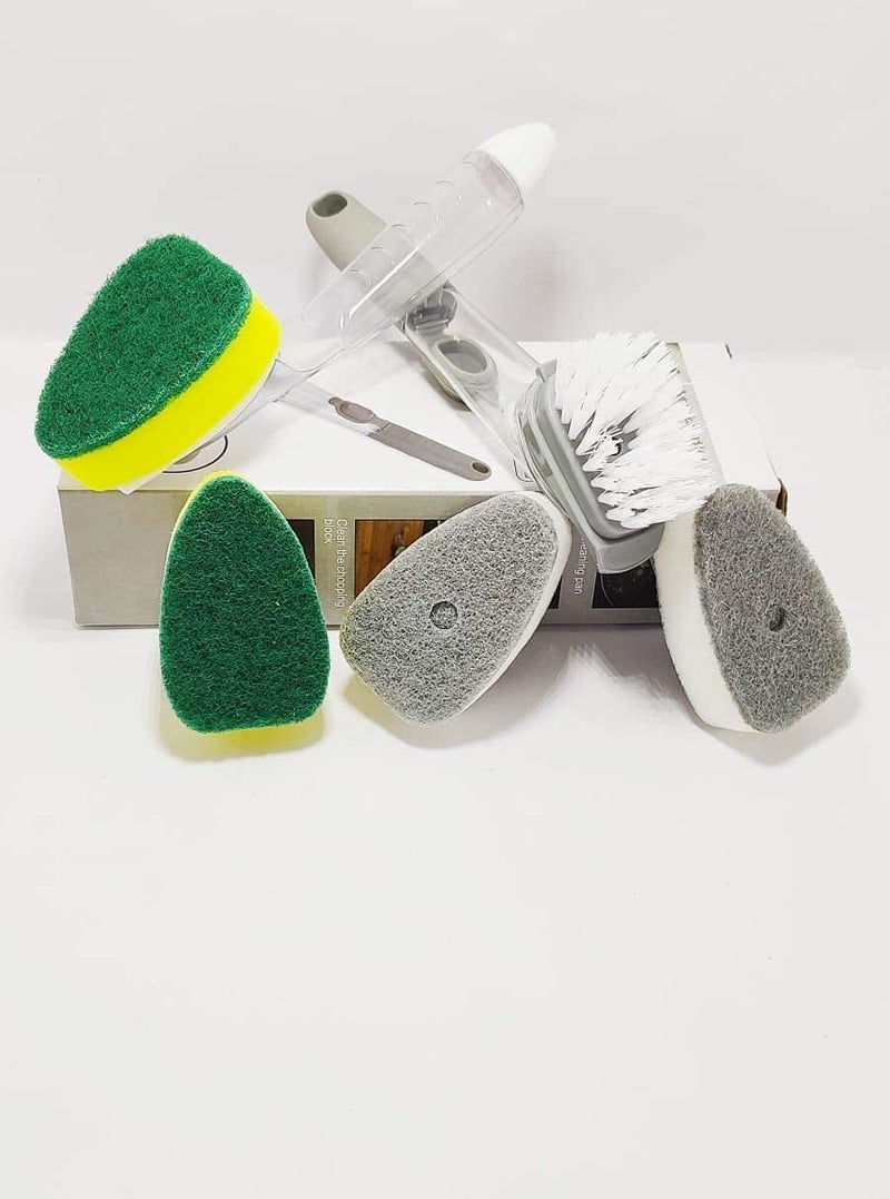 BEE HOME Brush Set Combo for Plastic Cleaning Kitchen or Dish Washing with Scrub Sponge. - Image 3