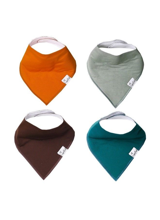 Copper Pearl Baby Bandana Drool Bibs For Drooling And Teething 4 Pack Gift Set Blaze Soft Set Of Cloth Bandana Bibs For Any Baby Girl Or Boy Cute Registry Ideas For Baby Shower Gifts  - Image 2