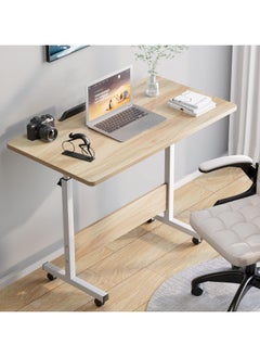 Rolling Desk Adjustable Height,Rolling Computer Cart,Portable Laptop Desk,Small Adjustable Home Office Desk,Rolling Laptop Desk,Small Portable Desk