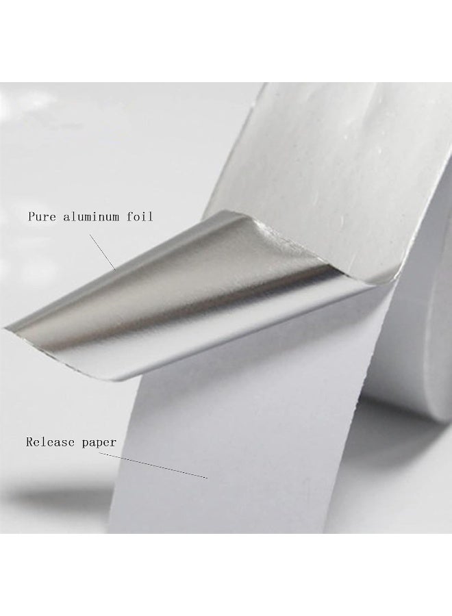 Biella Aluminium Foil Adhesive Tape Seal Insulate And Protect With Ease! Ideal For Roof Leaks Surface Cracks Window Gaps Pipes Boats Sealing And More 3Inch 2Pcs  - Image 3