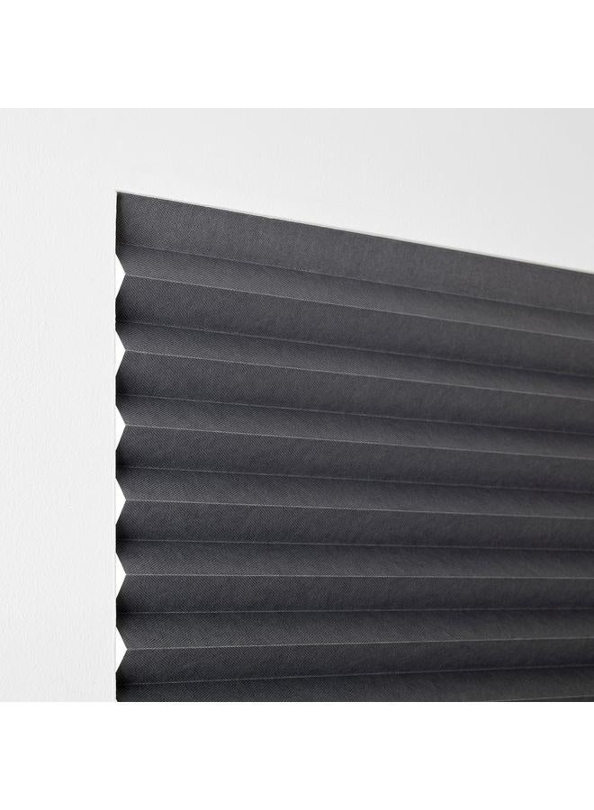 Zaboon Block-Out Pleated Blind, Dark Grey, 100X190 Cm - Image 5