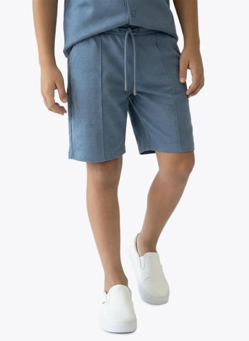 Nautica Boys Regular Fit Top and Shorts Set for Everyday Casual Wear-Blue