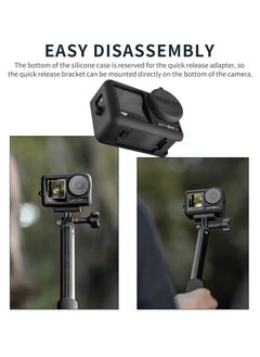 KASTWAVE Silicone Protective Sleeve Cover for DJI Osmo Action 4/Action 3 Camera Len Protector Cap Osmo Action 3/4 Camera Accessories with anti-lost rope  - Image 4