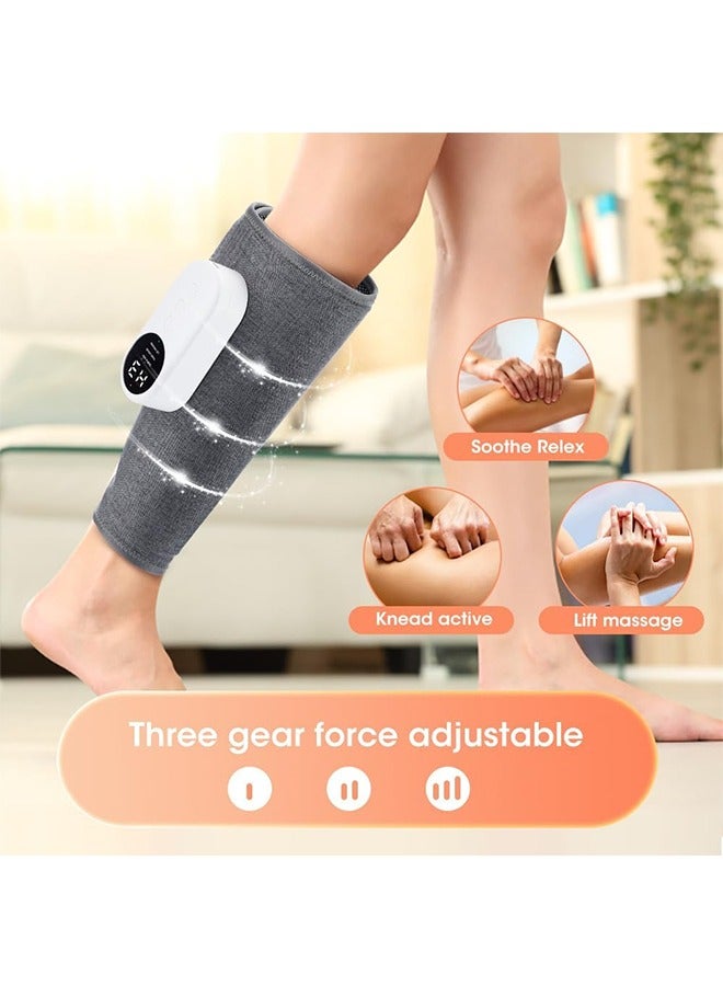 JCB CHIC جهاز تدليك ساخن للساقين، جهاز تدليك لاسلكي كهربائي لاسلكي للساق مع 3 أوضاع و3 شدة للدورة الدموية وتخفيف الآلام، جهاز تدليك للركبة والساق للبالغين وكبار السن (YQL-555) - Image 4