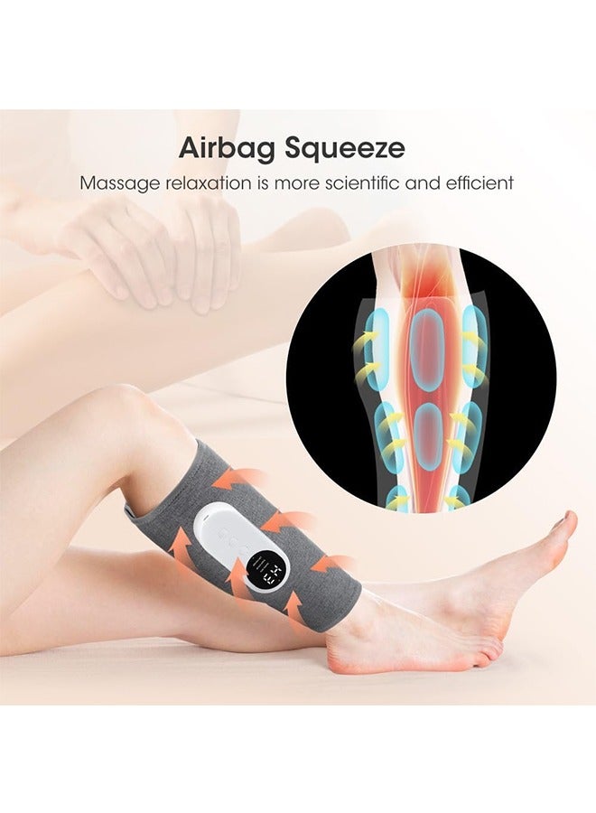 JCB CHIC جهاز تدليك ساخن للساقين، جهاز تدليك لاسلكي كهربائي لاسلكي للساق مع 3 أوضاع و3 شدة للدورة الدموية وتخفيف الآلام، جهاز تدليك للركبة والساق للبالغين وكبار السن (YQL-555) - Image 5