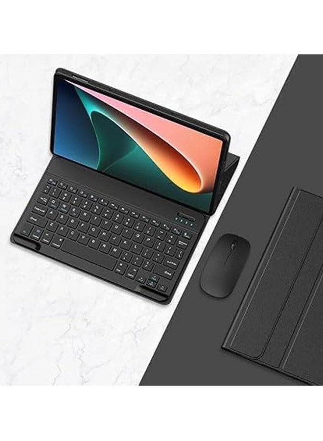 Keyboard Case Compatible with OnePlus Pad Pro 12.1-inch 2024, Detachable Wireless Keyboard Slim Leather Smart Cover with Mouse for OnePlus Pad Pro 12.1
