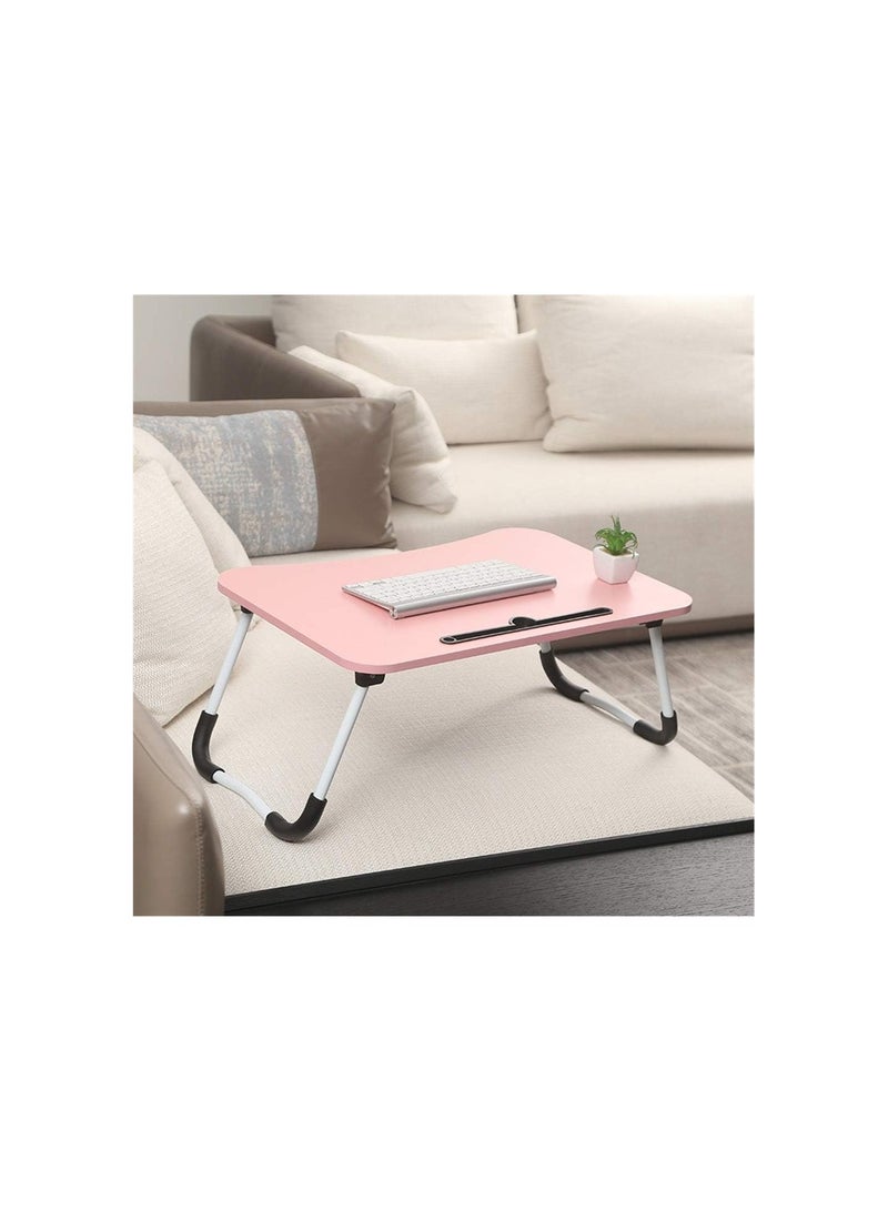 Adjustable Folding Laptop Desk – Portable Bed & Sofa Laptop Table for Study and Work