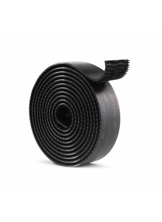 Dual Lock Reclosable Fastening Tape, 25mm x 1m Mushroom Head Interlocking Adhesive Mounting Tape, Heavy Duty Self-Adhesive Hook Lock Strip for Indoor Outdoor Wall Car Office - Image 1
