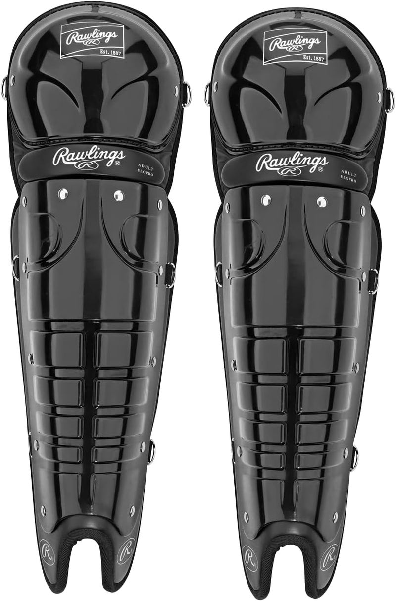 Rawlings | ULGPRO Umpire Leg Guards | 17.5" | Black - Image 1