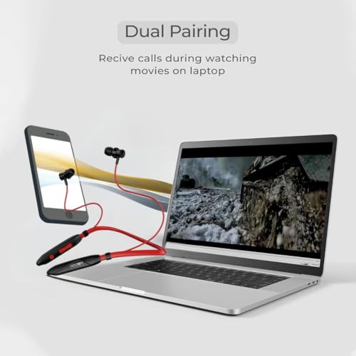 ModishOmbre Banjo Bluetooth Wireless in Ear Earphones with Upto 20 Hours Playback | 10mm Dynamic Driver | Dual Pairing | Type C Fast Charging | 1 Year Warranty - Image 2