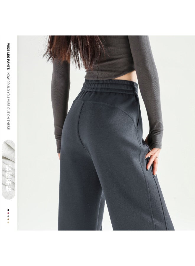 Hstyle Slim Fit Banana Wide Leg Pants Women's 2025 Spring High Waist Versatile Slimming Available In Tall Petite Casual Trousers - Image 2