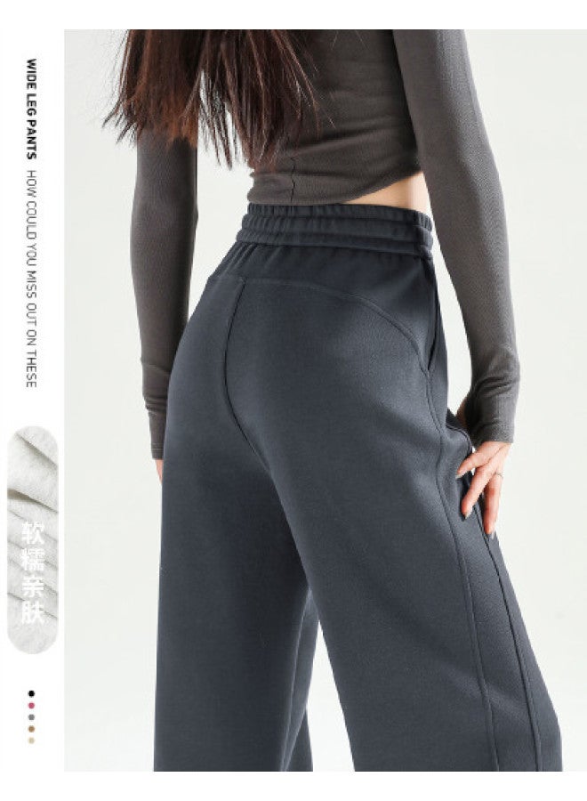 Hstyle Slim Fit Banana Wide Leg Pants Women's 2025 Spring High Waist Versatile Slimming Available In Tall Petite Casual Trousers - Image 1