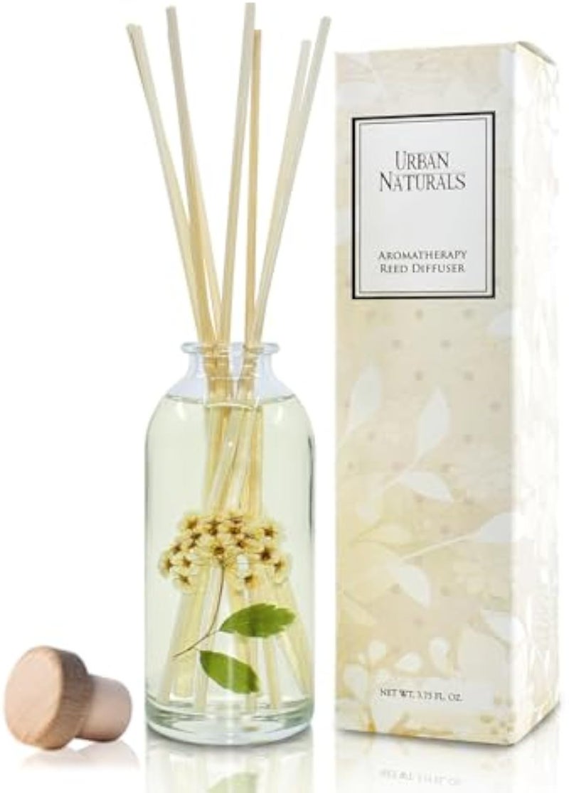(Summer Flowers) - Garden Fresh Scented Barley Diffuser with Real Eucalyptus Leaves, Refreshing Scent of Tomatoes, Catnip & Mint, Great Gift Idea for Mom, Grandma, Aunt & Wife, American - Image 1