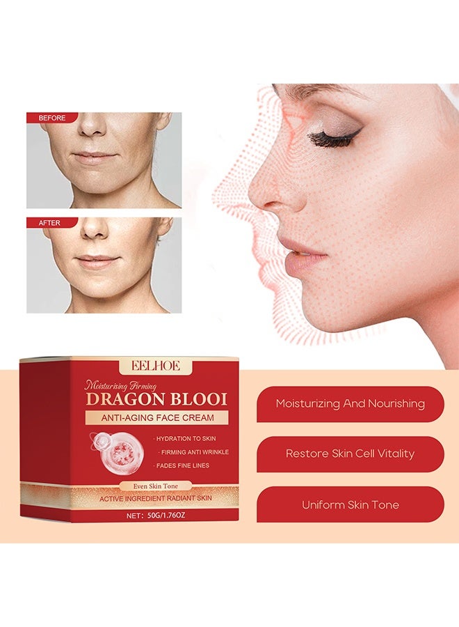 EELHOE Retinol Placenta Dragon Blood Cream, Dragons Blood Easy Cream, Dragons Blood Cream For Anti Wrinkle, Nourishing & Hydrating, For All Skin Types (50g) - Image 4