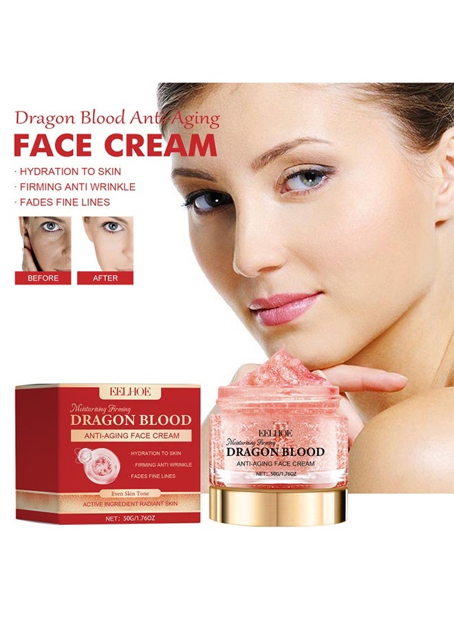 EELHOE Retinol Placenta Dragon Blood Cream, Dragons Blood Easy Cream, Dragons Blood Cream For Anti Wrinkle, Nourishing & Hydrating, For All Skin Types (50g) - Image 1