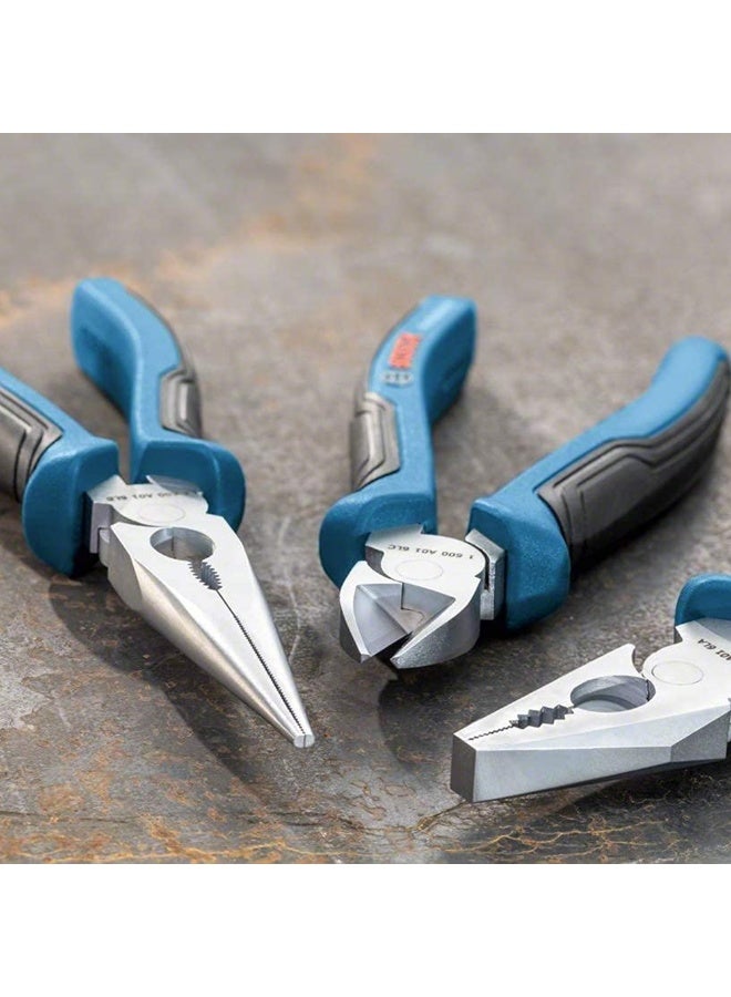 BOSCH 3-Piece Pliers Set: 160/180/200mm Ergonomic Grip - Image 5