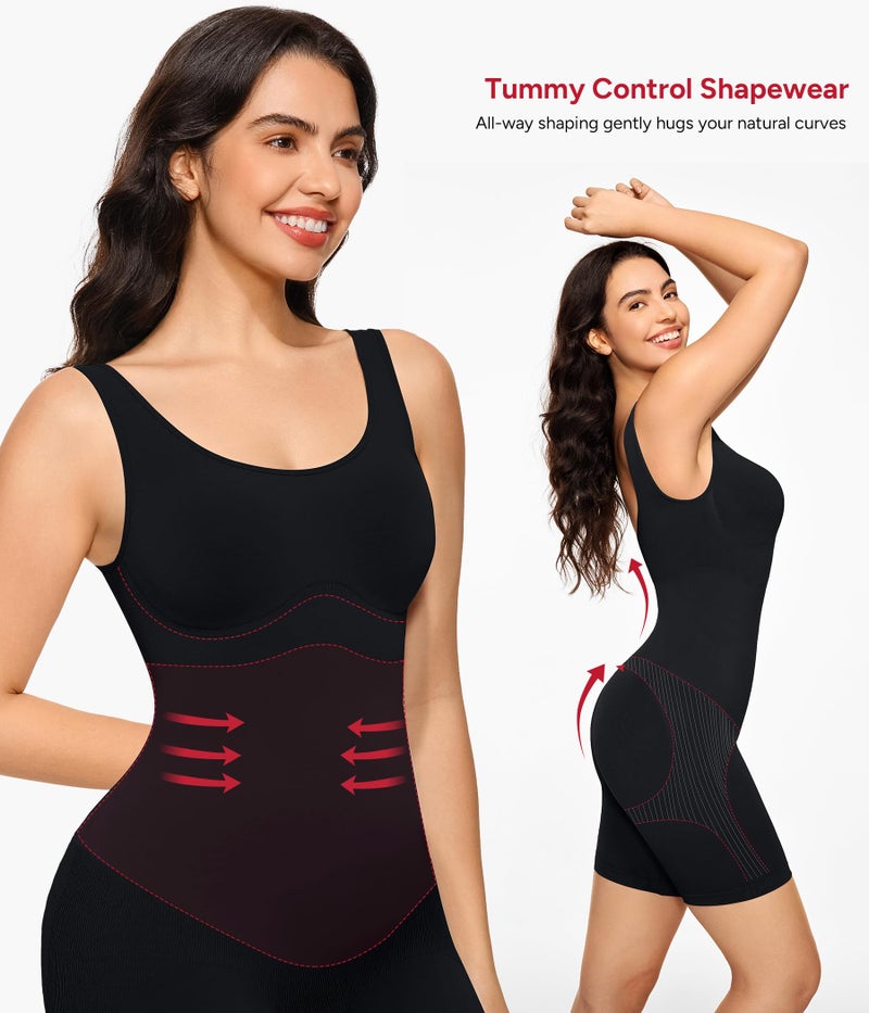 Nebility Bodysuit Shapewear for Women Tummy Control Body Shaper Waist Trainer Body Suit - Image 2