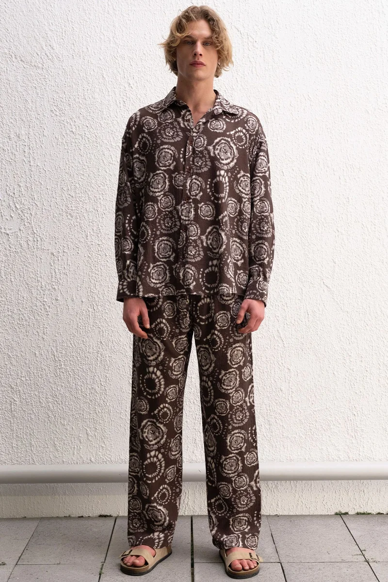 Giesto Coffee Brown GIESTO Men's Shirt for Men | Best Price UAE