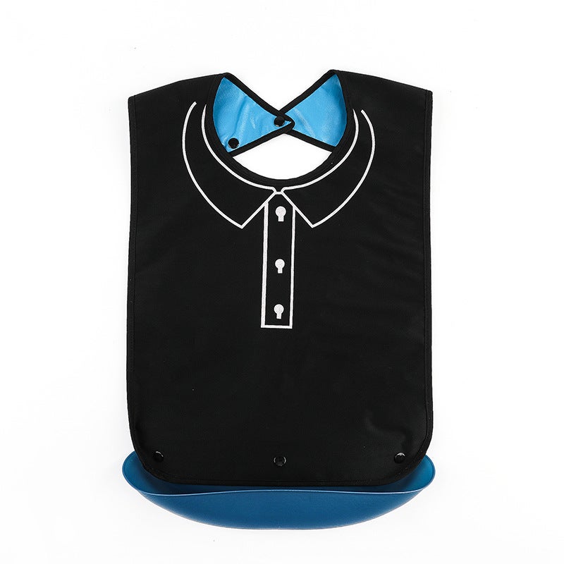 Waterproof Adult Bibs Large Feeding Aprons Small polo shirt (60*35) 