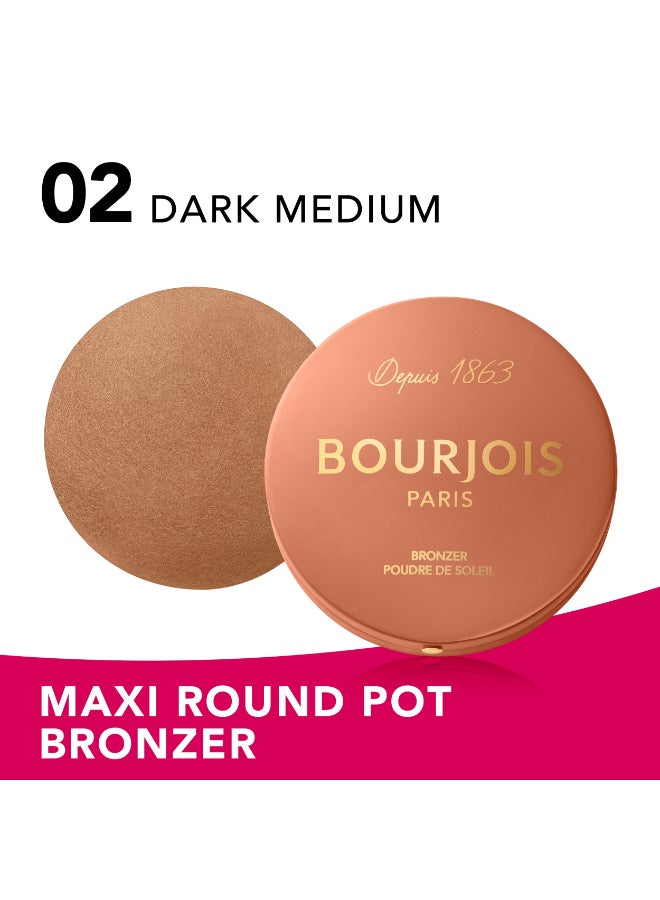 BOURJOIS PARIS برونزر ماكسي جولة - 002 - داكن متوسط - Image 2