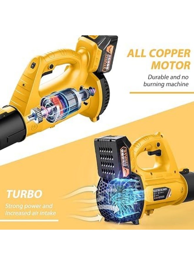 Arabest Cordless Leaf Blower – 320 CFM, 150 MPH, Lightweight, Battery & Charger Included – Ideal for Lawn & Yard Cleaning - Image 3