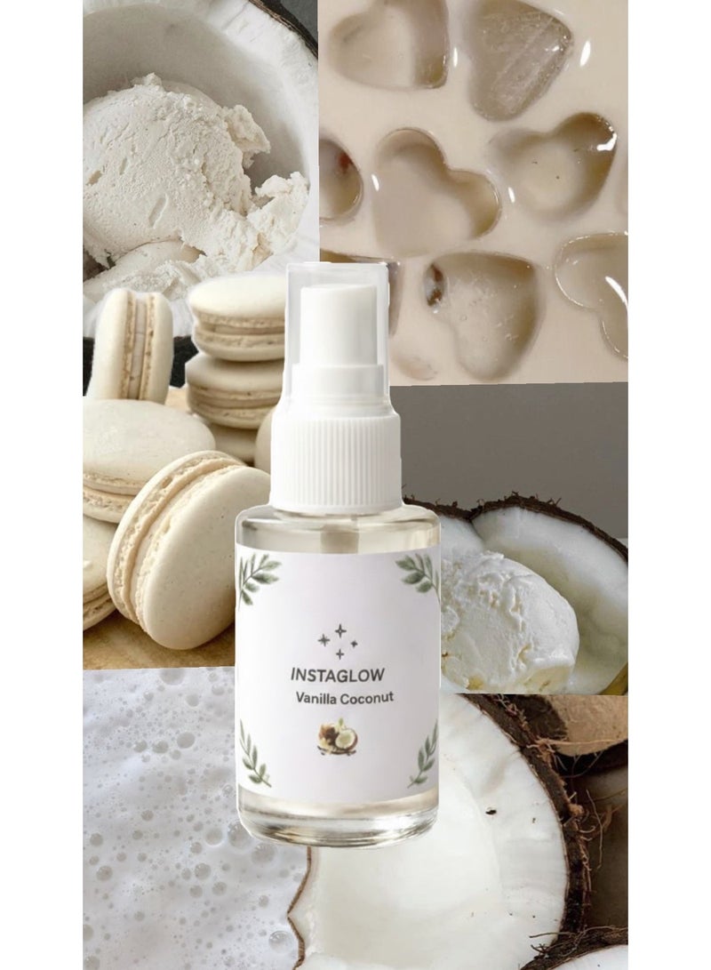 INSTAGLOW Vanilla coconut body mist - Image 3