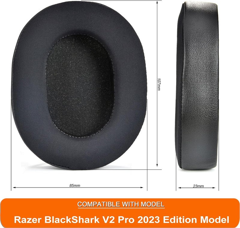 وسادات أذن من جل تبريد BlackShark V2 PRO إصدار 2023، قابلة للاستبدال، متوافقة مع سماعة رأس لاسلكية Razer BlackShark V2 Pro إصدار 2023 (لا تناسب طرازات 2020-2022). - Image 4